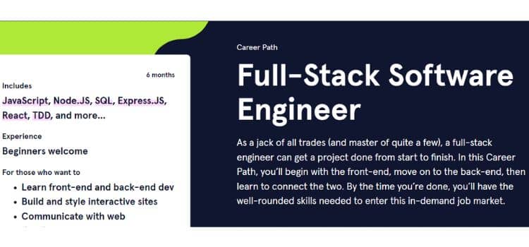 Codecademy Full Stack Engineer Course Full Stack Engineering Course on Codecademy