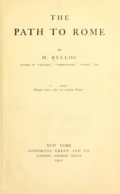 Title page of The Path to Rome